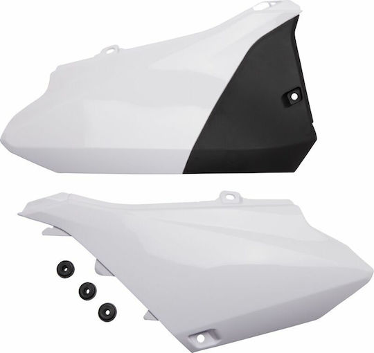UFO Πλαϊνό Πλαστικό Μοτοσυκλέτας για Yamaha YZ 85 Λευκό