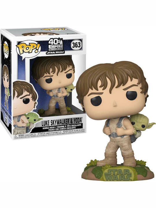 Funko Pop! Filme: Krieg der Sterne - Luke Skywalker mit Yoda 363 Wackelkopf