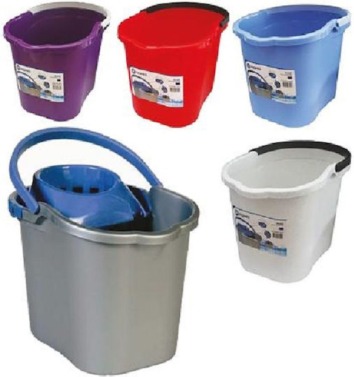 Viomes Plastic Mop Bucket Capacity 17lt Gray
