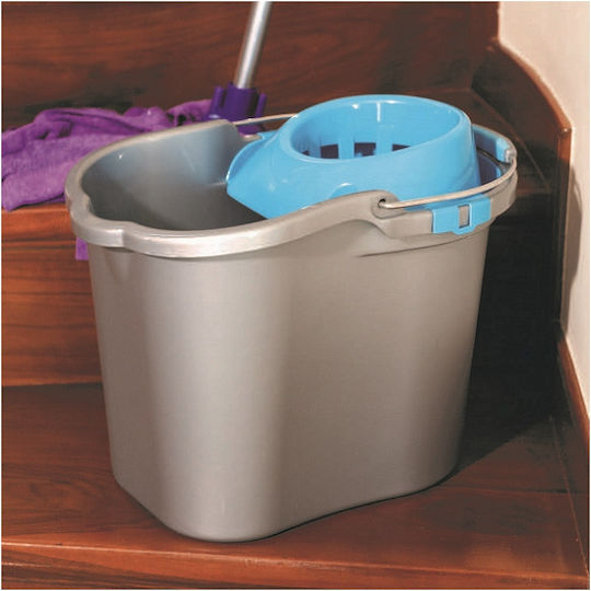Viomes Plastic Mop Bucket Capacity 17lt Gray