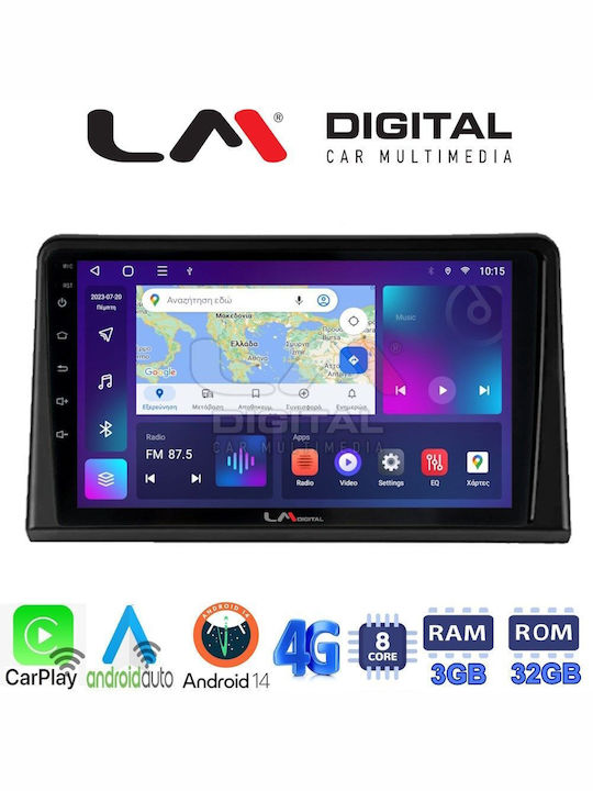 LM Digital Sistem Audio Auto pentru Renault Expres 2023 > (Bluetooth/USB/WiFi/GPS/Apple-Carplay/Android-Auto)
