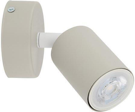 TK Lighting Μονό Σποτ με Ντουί GU10 σε Μπεζ Χρώμα TK Lighting Μονό Σποτ με Ντουί GU10 σε Μπεζ Χρώμα