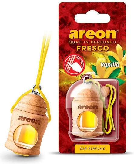 Areon Car Air Freshener Pendand Liquid Fresco Vanilla 4ml