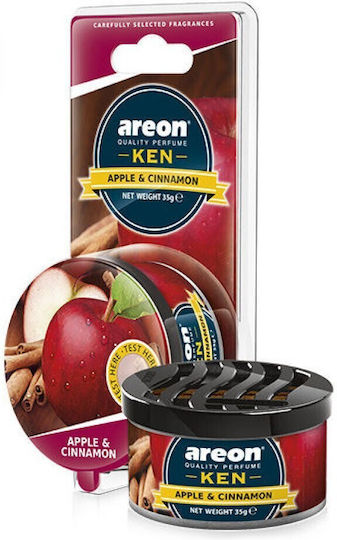 Areon Car Air Freshener Can Console/Dashboard Ken Apple Cinnamon 35gr