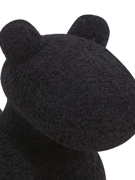 Hocker Teddy Schwarz 55x110x83cm 1Stück