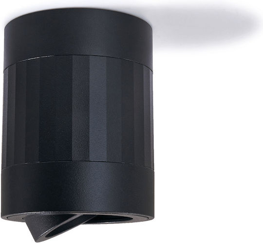 Eco Light Ohn-5c Einzel Spot mit Fassung GU10 in Schwarz Farbe