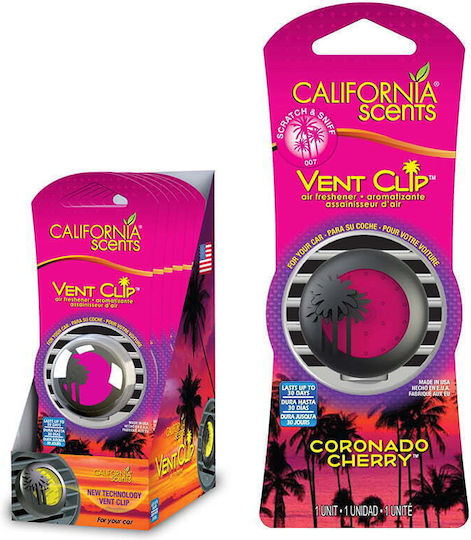California Scents Car Air Freshener Air Vent Coronado Cherry