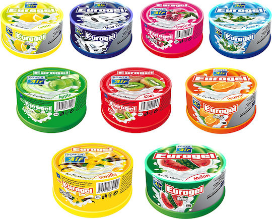 Autoline Car Air Freshener Can Console/Dashboard Power Air Eurogel Lemon 110gr 45pcs