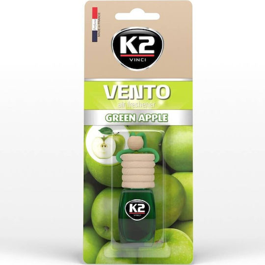 K2 Car Air Freshener Pendand Liquid Vento Green Apple 8ml