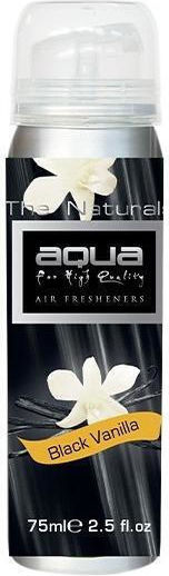 Aqua Car Air Freshener Spray The Naturals Black Vanilla 75ml 00-0