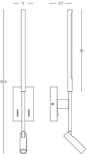 Zambelis Lights Μονό LED Θερμό Λευκό Σποτ σε Λευκό Χρώμα