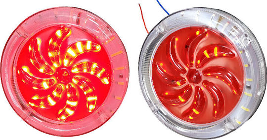 Кръглаς Фарове за мъгла за кола LED с Червен осветление 1бр