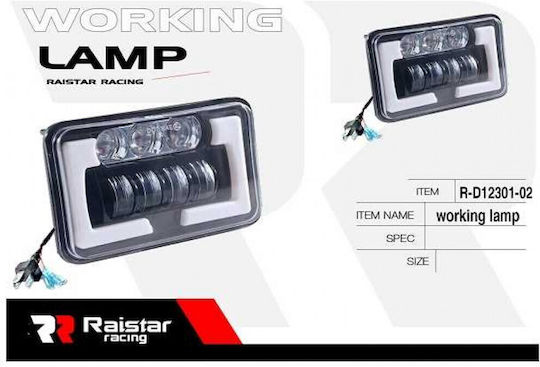 Raistar Ορθογώνιος Προβολέας Αυτοκινήτου LED 30W 1τμχ