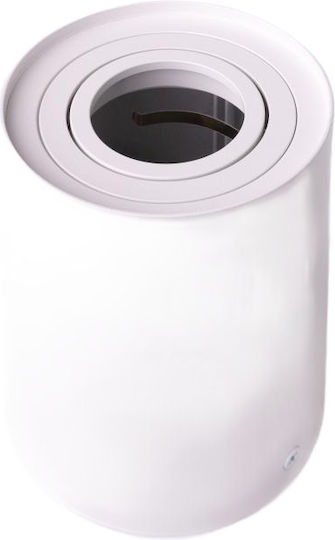 Eco Light Einzel Spot mit Fassung GU10 in Weiß Farbe