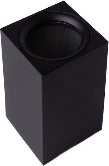 Eco Light Einzel Spot mit Fassung GU10 in Schwarz Farbe