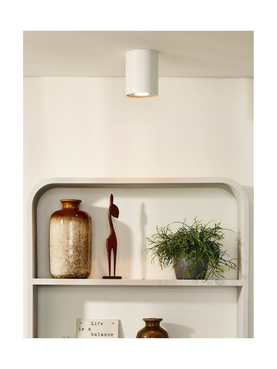 Lucide Lightning Tube Single Spot with Socket GU10 in White Color