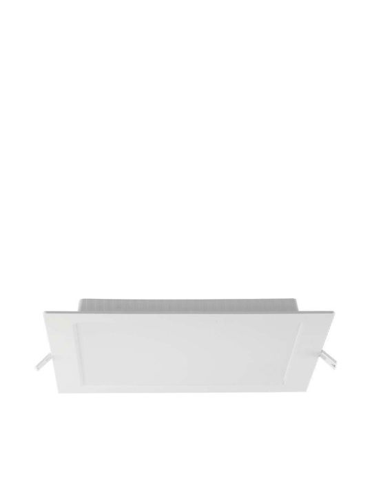 V-TAC Square Recessed LED Panel 24W with Warm White Light 3000K