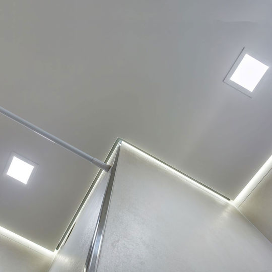 V-TAC Platz Vertieft LED Panel 18W mit Natürliches Weiß Licht 4000K