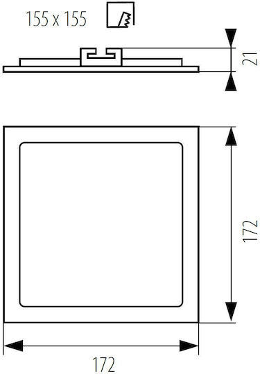 Kanlux LED Panel 12W