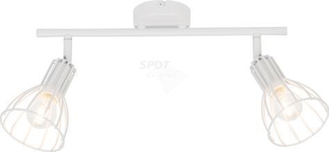 Spot Light Megan Διπλό Σποτ με Ντουί E14 σε Λευκό Χρώμα