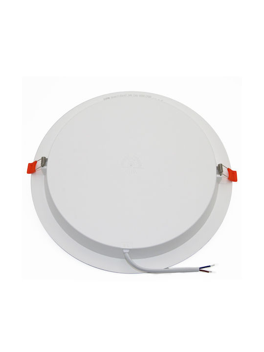 Adeleq Round LED Panel 24W with Natural White Light 4000K