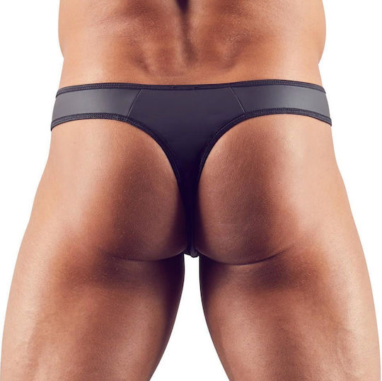 Svenjoyment Underwear Ανδρικό Sexy String Μαύρο
