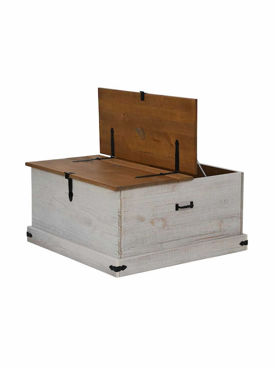 vidaXL Trunchi decorativ Lemn Alb 91x47x47buc