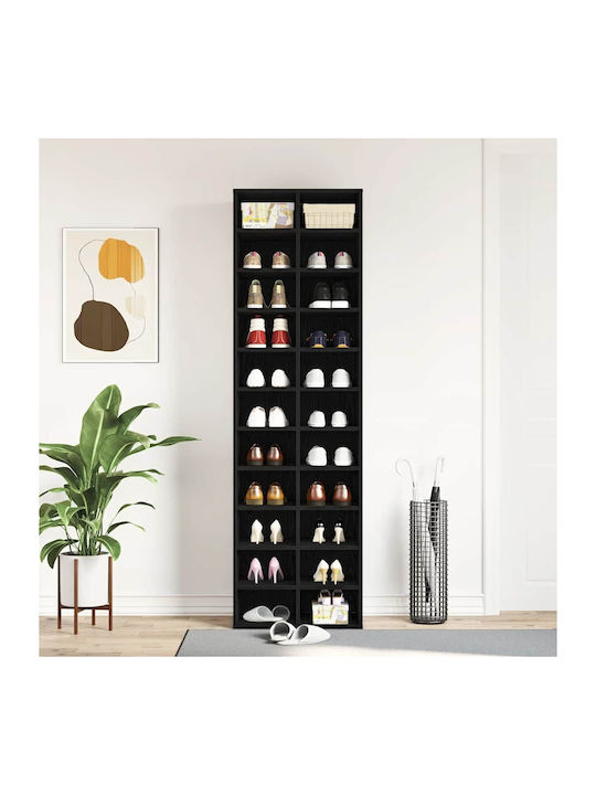Schuhschrank aus Massivholz 54x34x183cm
