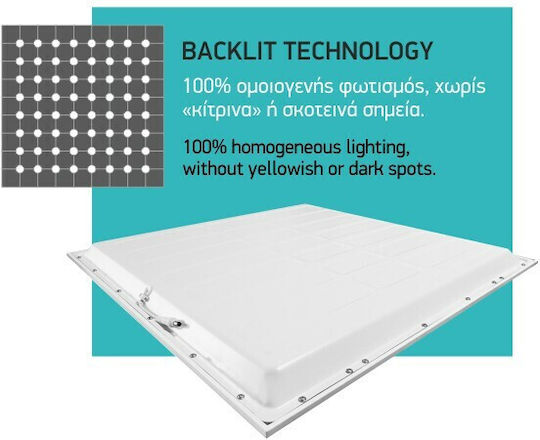 Spot Light Parallelogramm Vertieft LED Panel 40W mit Kaltweiß Licht 6000K