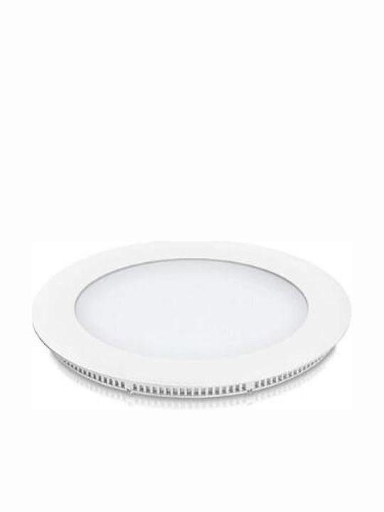 Fos me Round Recessed LED Panel 12W with Natural White Light 4000K 15cm