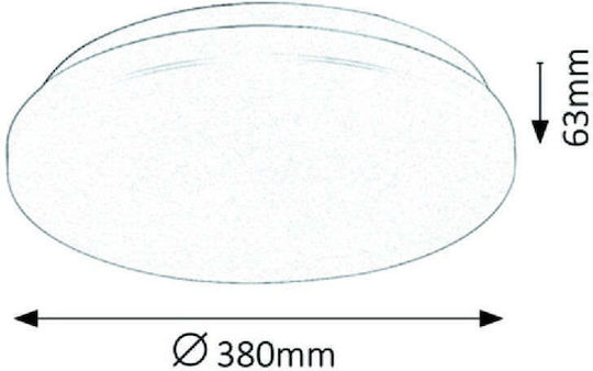 Rabalux Rob Rundes Außen-LED-Panel 32W mit Warmweißem Licht 3000K 39,5cm