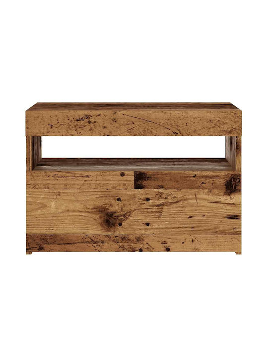 TV-Ständer mit LED-Beleuchtung Braune M60xT35xH40cm