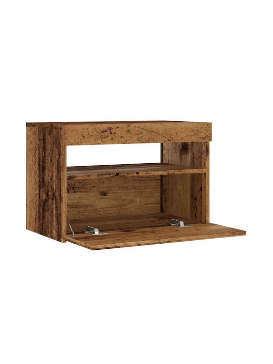 TV-Ständer mit LED-Beleuchtung Braune M60xT35xH40cm
