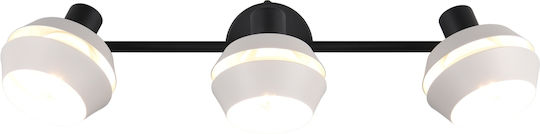 Trio Lighting Τριπλό Σποτ με Ντουί E14 σε Γκρι Χρώμα
