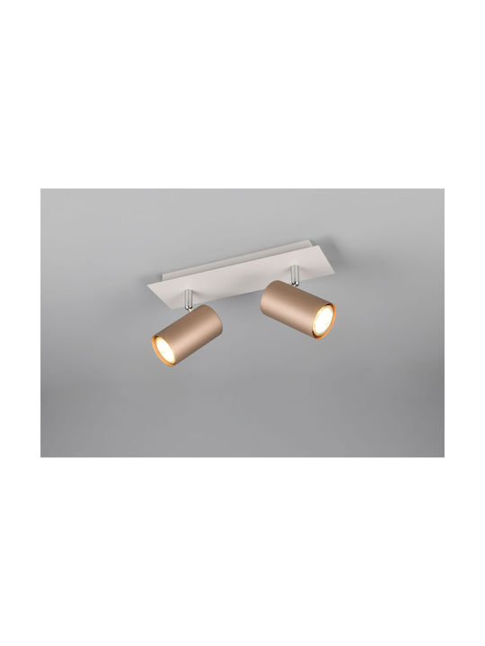 Trio Lighting Marley Single Spot in Brown Color