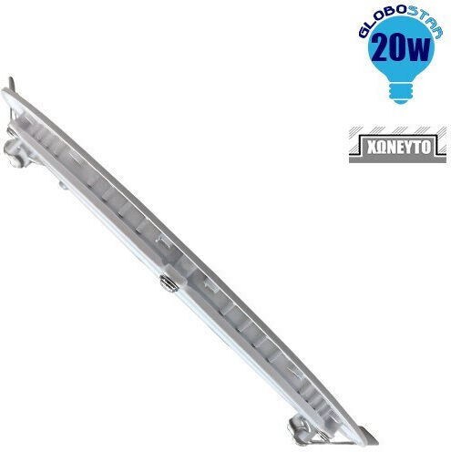 GloboStar Στρογγυλό Χωνευτό LED Panel 20W με Θερμό Λευκό Φως 2700K 22.2εκ.
