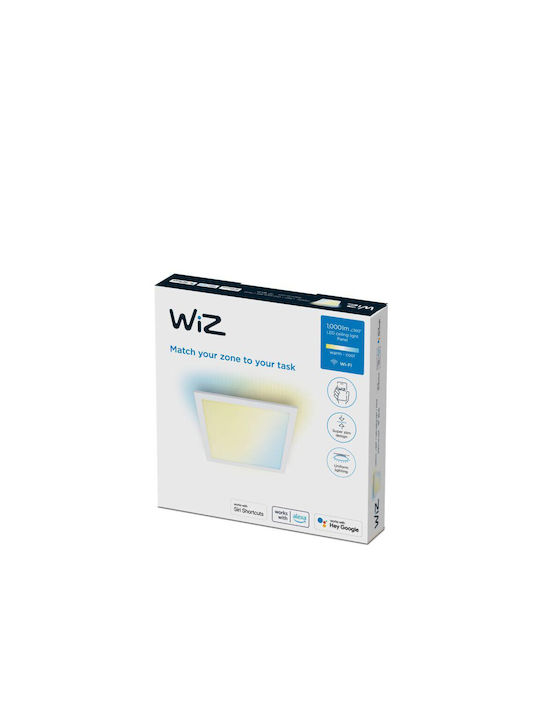 WiZ Осветително тяло Квадрат LED Панел 12W с Регулируемо бяло Светлина 30x30см.