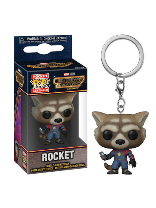 Funko Pocket Pop! Keychain Movies: Rocket Bobble-Head 12τμχ