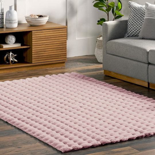 Homeone Rabbit Ροζ Πλάτους 80cm (τιμή ανά μέτρο)