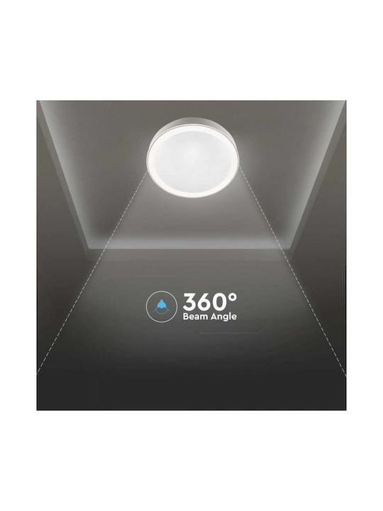 V-TAC Rund Draußen LED Panel 20W mit Warm zu kühlem Weiß Licht