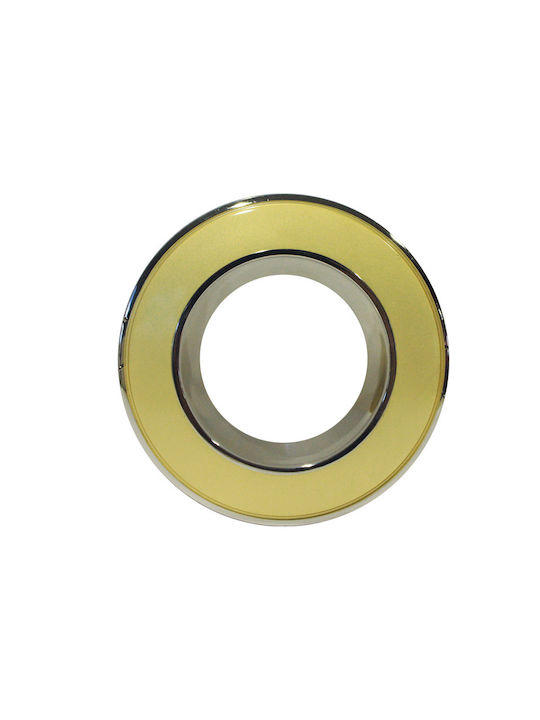 Aca Round Metallic Recessed Spot with Socket GU10 MR16 Gold 9x9cm.