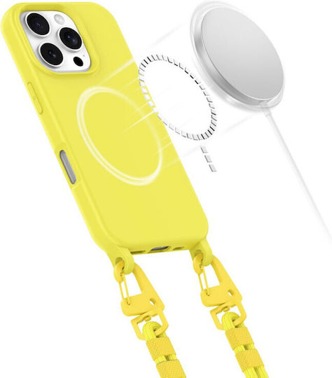 Tech-Protect Magnecklace Back Cover Yellow (iPhone 16 Pro)