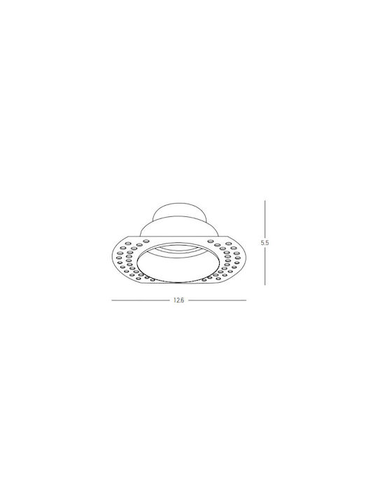 Zambelis Lights Χωνευτό Σποτ με Ντουί GU10 1τμχ Zambelis Lights Χωνευτό Σποτ με Ντουί GU10 1τμχ