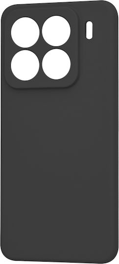Techsuit Softflex Umschlag Rückseite Silikon Schwarz (Xiaomi 15 Pro)