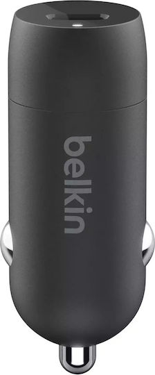Belkin Зарядно за кола 30W Бързо Зареждане с един Порт: 1xType-C заедно с Кабел Type-C Кафяв Цвят