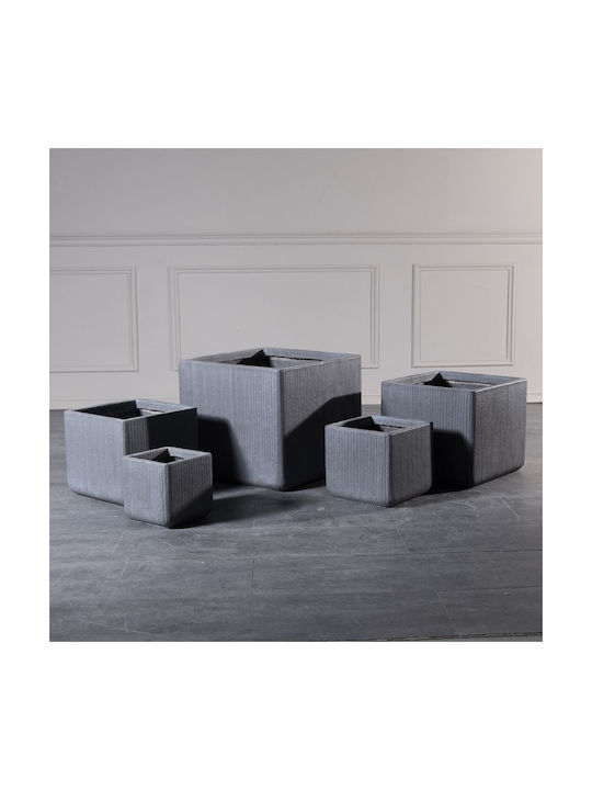 Supergreens Pot Ceramic Dark Grey 37cm.