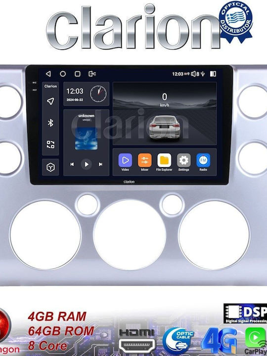 Clarion Sistem Audio Auto pentru Toyota Magazin online 2006 > 2022 (Bluetooth/USB/WiFi/GPS/Apple-Carplay/Android-Auto) cu Ecran Tactil 9"