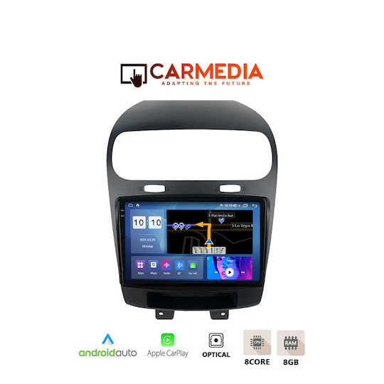Carmedia Ηχοσύστημα Αυτοκινήτου για Fiat Freemont 2008+ (Bluetooth/USB/AUX/WiFi/GPS/Apple-Carplay/Android-Auto) με Οθόνη Αφής 9.5"
