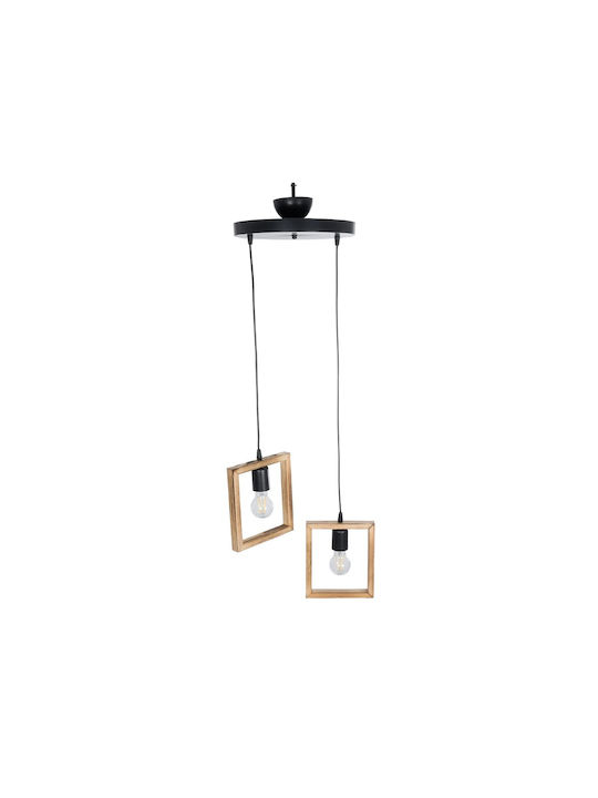 GloboStar Edison Pendant Light Beige with Socket E27 43x43x83cm