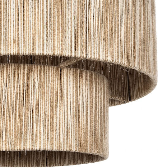 GloboStar Salto Pendant Light Beige Boho with Socket E27 39x39x80cm